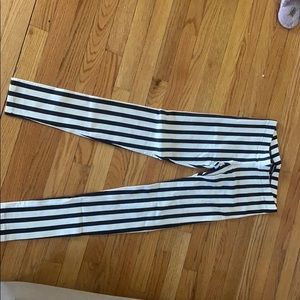 Bebe black and white leggings